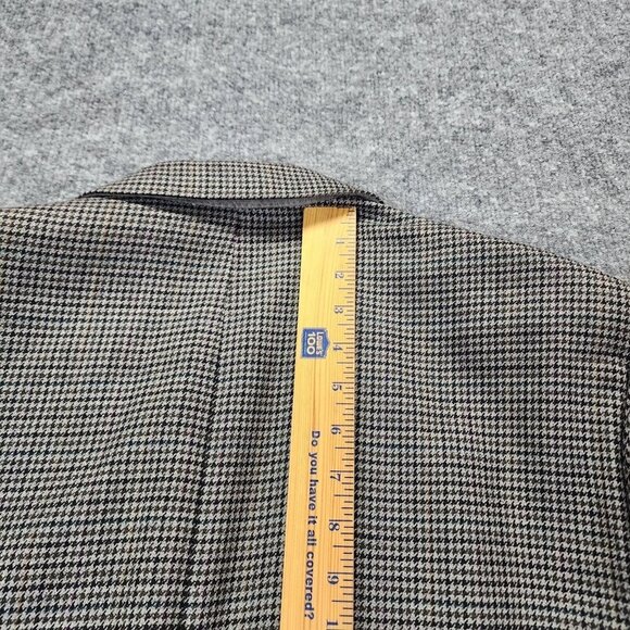 Ralph Lauren Blazer Mens 44L Wool Houndstooth 2 Button Sports Coat Jacket - Picture 8 of 16